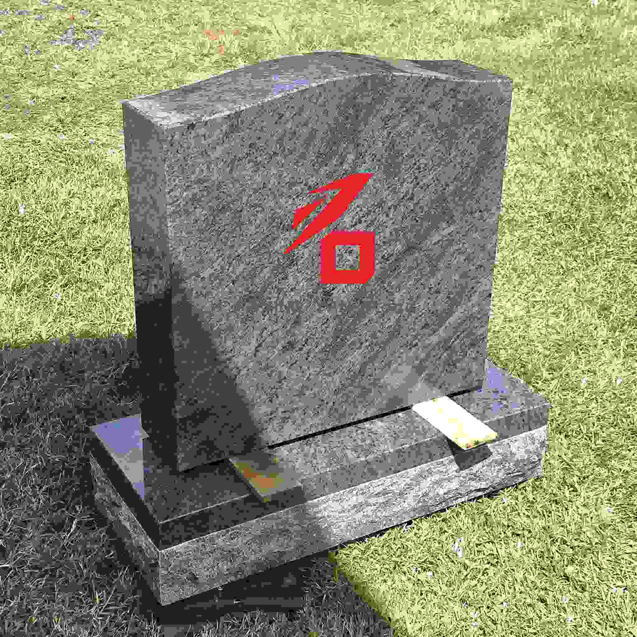 Простой гранитный памятник